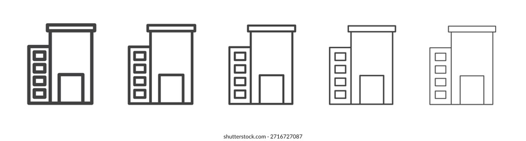 Building icon design, logo, app, UI. Vector illustration, EPS