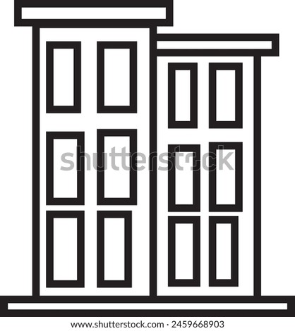 building icon design shap eps