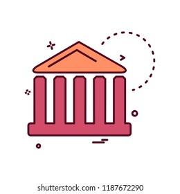 Building icon design vector