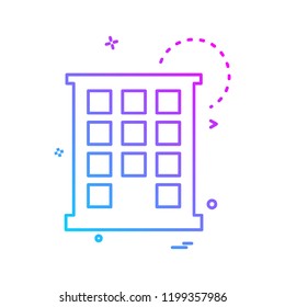 Building icon design vector
