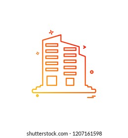 Building icon design vector