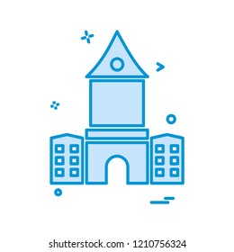 Building icon design vector