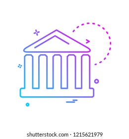 Building icon design vector