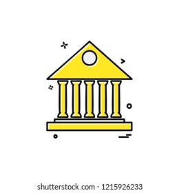 Building icon design vector