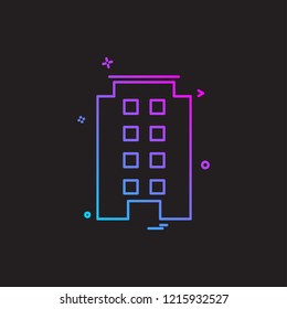 Building icon design vector