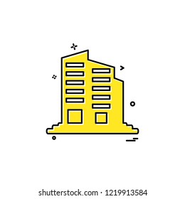 Building icon design vector