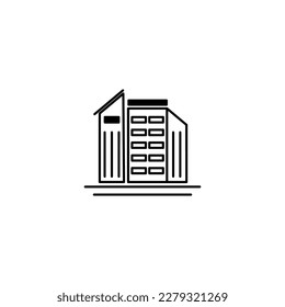 building icon design vector element