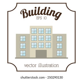 building icon design, vector illustration eps10 graphic 
