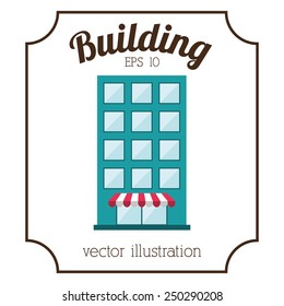 building icon design, vector illustration eps10 graphic 