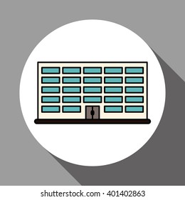 building icon design, vector illustration
