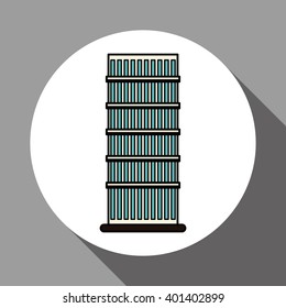 building icon design, vector illustration