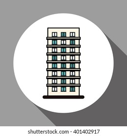 building icon design, vector illustration