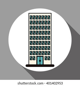 building icon design, vector illustration