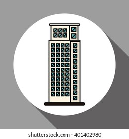 building icon design, vector illustration
