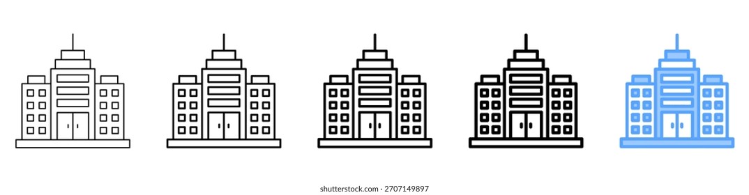 Conjunto de Coleções de Diferentes Estilos de Ícone de Construção