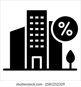 Building Icon Element For Design
