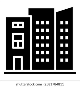 Building Icon Element For Design