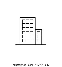 building icon. Element of building and landmark outline icon for mobile concept and web apps. Thin line building icon can be used for web and mobile