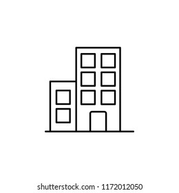 building icon. Element of building and landmark outline icon for mobile concept and web apps. Thin line building icon can be used for web and mobile