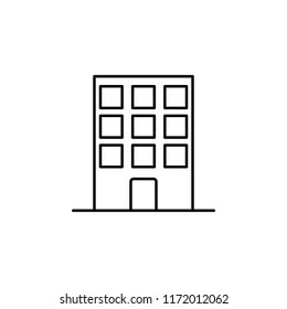 building icon. Element of building and landmark outline icon for mobile concept and web apps. Thin line building icon can be used for web and mobile