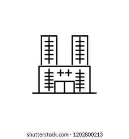 Building icon. Element of building for mobile concept and web apps iicon. Thin line icon for website design and development, app development. Premium icon
