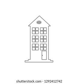 building icon. Element of web, minimalistic for mobile concept and web apps icon. Thin line icon for website design and development, app development