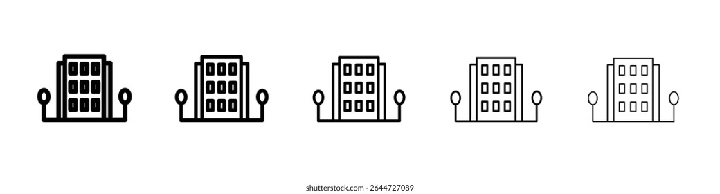 Logotipo de conjunto de ilustración plana de icono de construcción