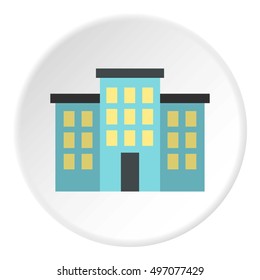 Building icon. Flat illustration of building vector icon for web