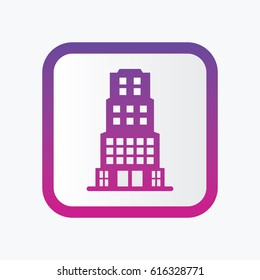 Building Icon. Flat Isolated Graphic Vector Design