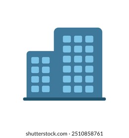 Ícone de construção com estilo plano. Ilustração de vetor de construção simples