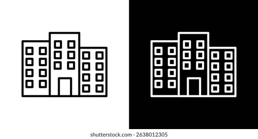 Building icon Graphic vector set for ui design