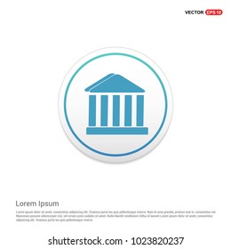 Building Icon Hexa White Background icon template