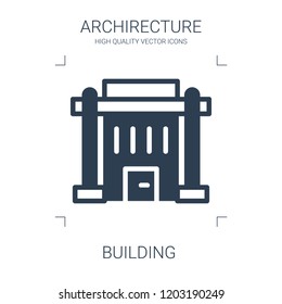 building icon. high quality filled building icon on white background. from architecture collection flat trendy vector building symbol. use for web and mobile