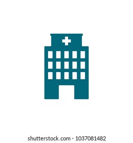 building icon, hospital vector illustration 