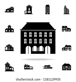 building  icon. house icons universal set for web and mobile on white background