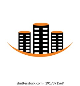 Building icon House logo Concept creative symbol minimalist abstract  vector illustration