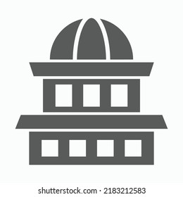 building icon, house vector, structure illustration