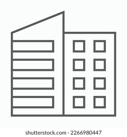 building icon, house vector, structure illustration