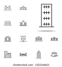 Building icon. Building icons universal set for web and mobile
