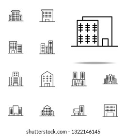 Building icon. Building icons universal set for web and mobile