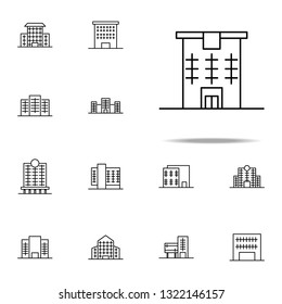Building icon. Building icons universal set for web and mobile