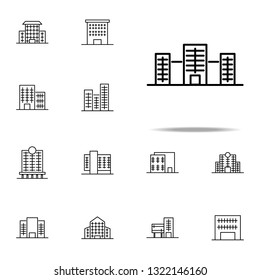 Building icon. Building icons universal set for web and mobile