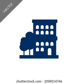 Building icon - illustration