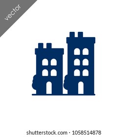 Building icon - illustration