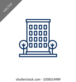 Building icon - illustration