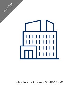 Building icon - illustration