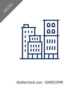 Building icon - illustration