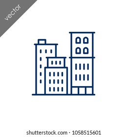 Building icon - illustration