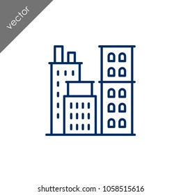 Building icon - illustration
