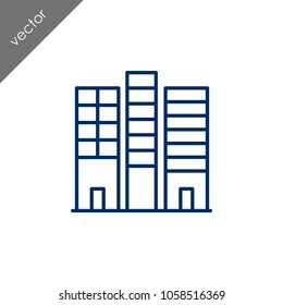 Building icon - illustration